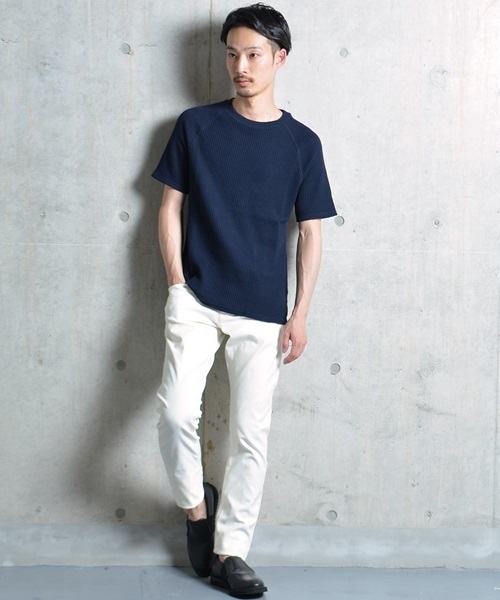 SHIPS GENERAL SUPPLY(シップスジェネラルサプライ)の「SHIPS JET BLUE: サーマルクルーネックカットソー 16SS(Tシャツ/カットソー・メンズ・ホワイト/ネイビー/グレー・MEDIUM/SMALL)」の14枚目の写真