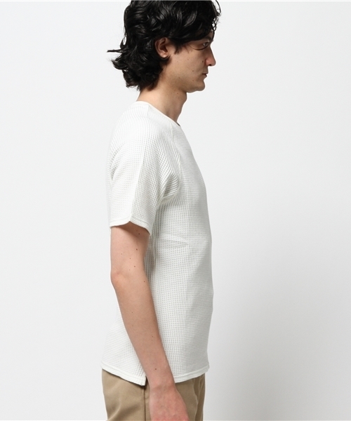 SHIPS GENERAL SUPPLY(シップスジェネラルサプライ)の「SHIPS JET BLUE: サーマルクルーネックカットソー 16SS(Tシャツ/カットソー・メンズ・ホワイト/ネイビー/グレー・MEDIUM/SMALL)」の4枚目の写真