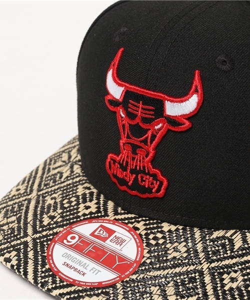 NEW ERA(ニューエラ)の「NEWERA 9FIFTY SNAPBACK CAP STRAW ZAW CHICAGO BULLS BLACK(キャップ・メンズ・ブラック・FREE)」の5枚目の写真
