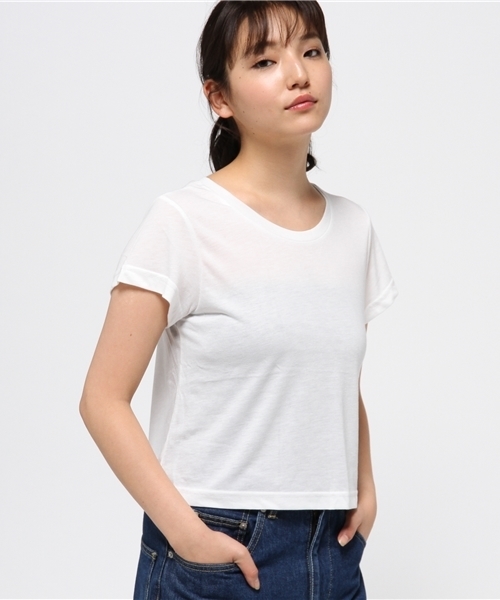 VENCEEXCHANGE（ヴァンスエクスチェンジ）の「キャミソール&Tシャツセット      （キャミソール・レディース・オフホワイト/ブルー/ホワイト/レンガ/その他31/ブラック・MEDIUM）」の10枚目の写真