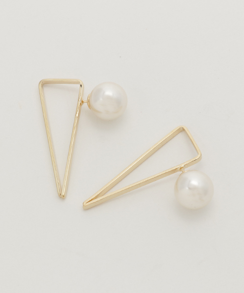 WEGO（ウィゴー）の「WEGO/パールモチーフピアス（ピアス（両耳用）・レディース・シルバー/ゴールド・FREE）」の2枚目の写真