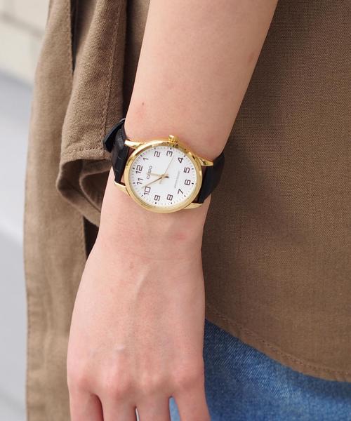 Another Edition(アナザーエディション)の「CASIO MTP 17ss〈カシオ〉(アナログ腕時計・レディース・ブラック/ブラウン・FREE)」の1枚目の写真