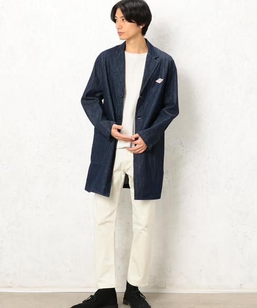 DANTON（ダントン）の「[ダントン] BC★DANTON デニム チェスターコート ◆（チェスターコート・メンズ・ネイビー・MEDIUM/SMALL）」の5枚目の写真
