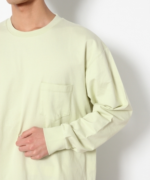 RAGEBLUE（レイジブルー）の「＜トレンドのペールカラー＞天竺ドロップカットソー/758105（Tシャツ/カットソー・メンズ・グリーン/ライトブルー/ピンク系その他/ホワイト・MEDIUM/SMALL/LARGE）」の10枚目の写真