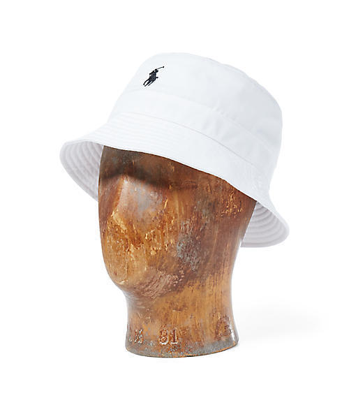POLO RALPH LAUREN（ポロ ラルフ ローレン）の「ツイル バケット ハット（ハット・メンズ・ホワイト・MEDIUM/X-LARGE）」の4枚目の写真