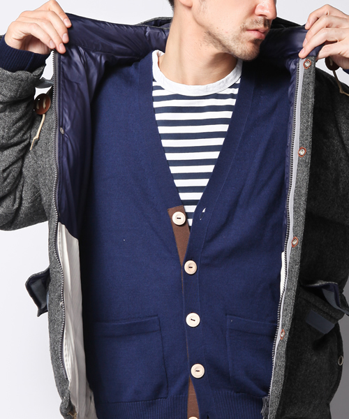 BEAUTY&YOUTH UNITED ARROWS(ビューティーアンドユースユナイテッドアローズ)の「BY HOME/SPUN ダウンジャケット ∴ ◆(ダウンジャケット/コート・メンズ・ダークグレー/ブラウン・SMALL/MEDIUM/LARGE/X-LARGE)」の8枚目の写真