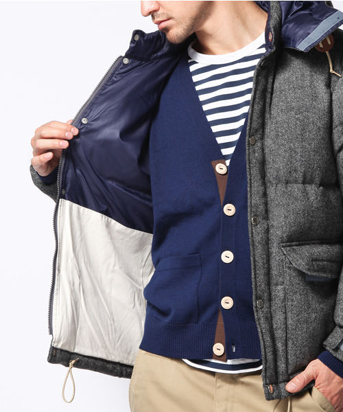 BEAUTY&YOUTH UNITED ARROWS(ビューティーアンドユースユナイテッドアローズ)の「BY HOME/SPUN ダウンジャケット ∴ ◆(ダウンジャケット/コート・メンズ・ダークグレー/ブラウン・SMALL/MEDIUM/LARGE/X-LARGE)」の9枚目の写真