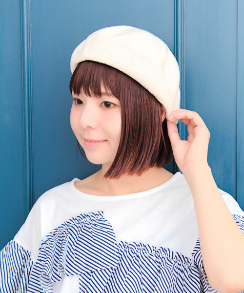 14+(イチヨンプラス)の「ふんわりプレミアムベレー帽(ハンチング/ベレー帽)」|ベージュ