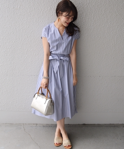 Ships シップス の タイプライターシャツワンピース Navy シャツワンピース Wear Ships シップス の タイプライターシャツワンピース Navy シャツワンピース Wear