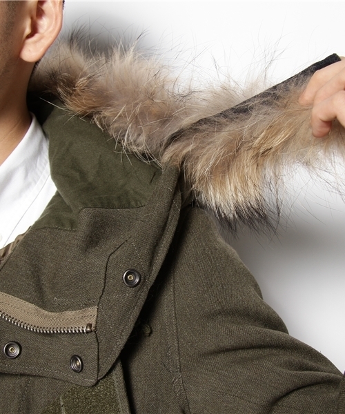 FADELESS ファー付きモッズコート 36 FADELESS ファー付きモッズコート 36