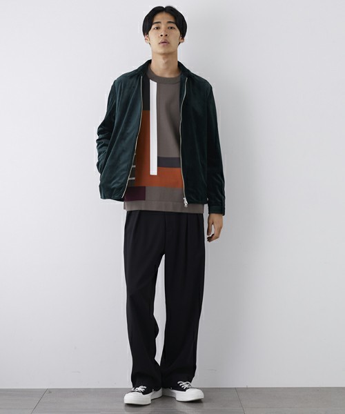 STUDIOUS（ステュディオス）の「シャンティカラーブロックニット（ニット/セーター・メンズ・ベージュ/ネイビー・2/1）」の17枚目の写真