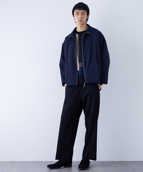 STUDIOUS（ステュディオス）の「シャンティカラーブロックニット（ニット/セーター・メンズ・ベージュ/ネイビー・2/1）」の15枚目の写真