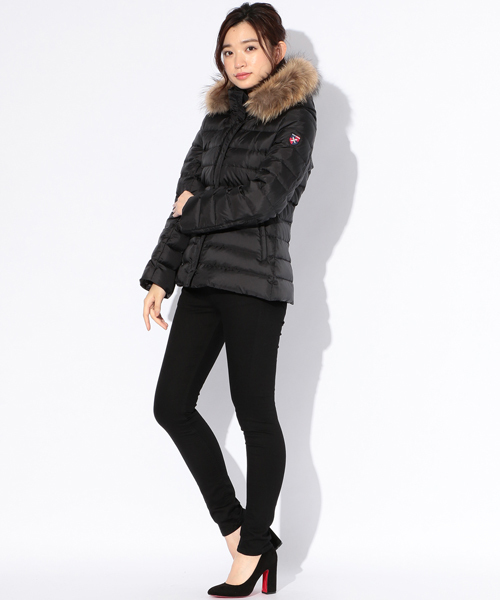 GUILD PRIME（ギルドプライム）の「【GUILD PRIME】WOMENS フーデットショートダウン（ダウンジャケット/コート・レディース・ブラック・34/36）」の3枚目の写真