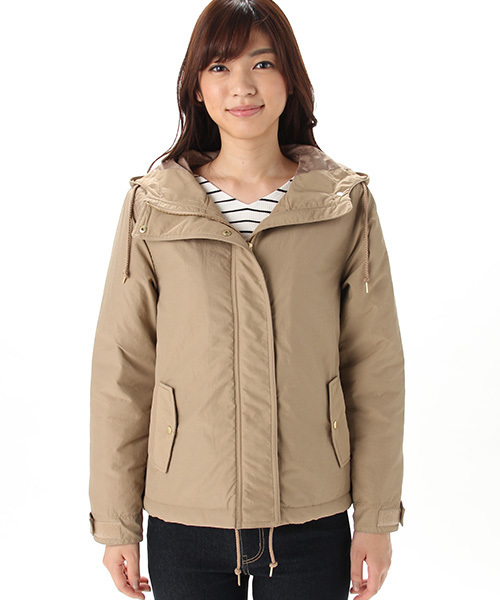 Honeys（ハニーズ）の「【中綿入り】裏地フードジャケット（ナイロン