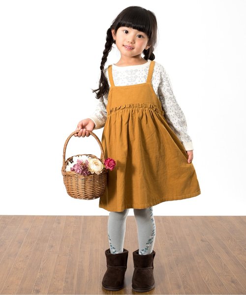 Seraph(セラフ)の「ジャンパースカート(ワンピース・キッズ・キャメル/ネイビー/レッド・80/120/95/140/90/130/110/100)」の16枚目の写真