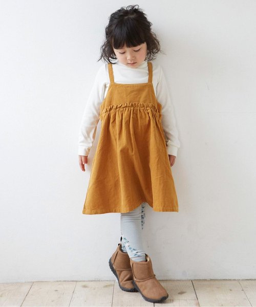 Seraph(セラフ)の「ジャンパースカート(ワンピース・キッズ・キャメル/ネイビー/レッド・80/120/95/140/90/130/110/100)」の14枚目の写真