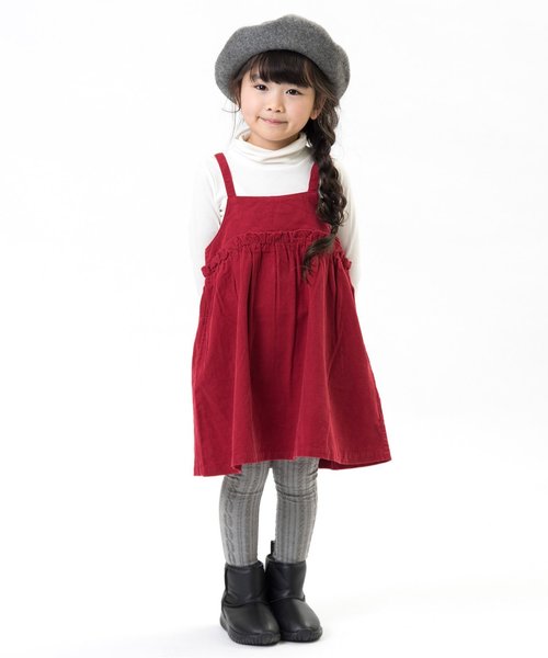 Seraph(セラフ)の「ジャンパースカート(ワンピース・キッズ・キャメル/ネイビー/レッド・80/120/95/140/90/130/110/100)」の13枚目の写真