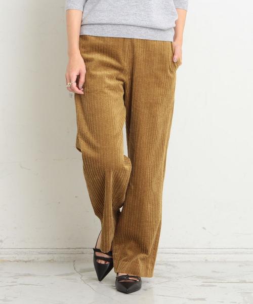 BEAUTY&YOUTH UNITED ARROWS(ビューティーアンドユースユナイテッドアローズ)の「BY コットンコーデュロイハイウエストパンツ ◆(その他パンツ・レディース・レッド/マスタード/ネイビー・MEDIUM/SMALL)」の3枚目の写真