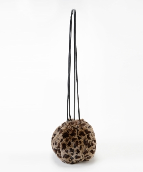 le.coeur blanc（ルクールブラン）の「レオパードファー巾着バッグ（ショルダーバッグ・レディース・ブラウン系その他2・FREE）」の5枚目の写真