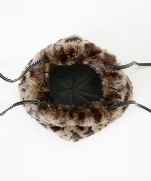 le.coeur blanc（ルクールブラン）の「レオパードファー巾着バッグ（ショルダーバッグ・レディース・ブラウン系その他2・FREE）」の9枚目の写真