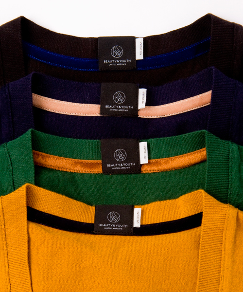 BEAUTY&YOUTH UNITED ARROWS（ビューティーアンドユースユナイテッドアローズ）の「by ∴ カラー ボタン Vネック カーディガン◆（カーディガン/ボレロ・メンズ・ブラック/ダークグリーン/ネイビー/マスタード・SMALL/MEDIUM/LARGE/X-LARGE）」の13枚目の写真