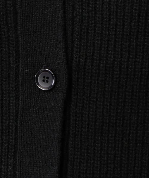 green label relaxing（グリーンレーベルリラクシング）の「CF カタアゼ ベルト Vネック カーディガン（カーディガン/ボレロ・レディース・ブラック/ナチュラル/オリーブ・FREE）」の11枚目の写真