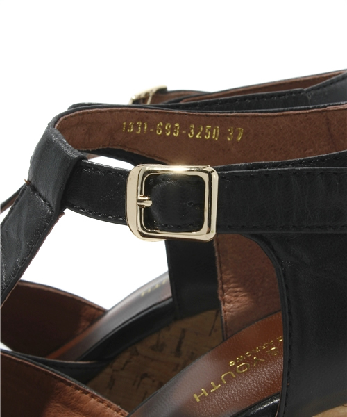 BEAUTY&YOUTH UNITED ARROWS(ビューティーアンドユースユナイテッドアローズ)の「BY レザーコルクウェッジ 2 ◆(サンダル・レディース・ブラック/ブラウン・36/36h/37/37h)」の8枚目の写真