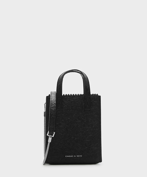 CHARLES & KEITH(チャールズ & キース)の「トートバッグ / TOTE BAG(トートバッグ・レディース・ブラック/レッド・S)」の2枚目の写真