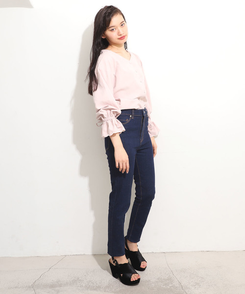 After Claup ワンアフターアナザーナイスクラップ のファッション After Nice One シャツ ブラウス スカラップブラウス シャツ ブラウス One Another セール