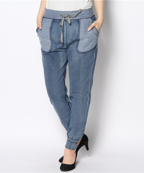 CORTES WORKS（コルテスワークス）の「DENIM スエットパンツ（その他パンツ・レディース・グレー/ブルー・36/38）」の3枚目の写真