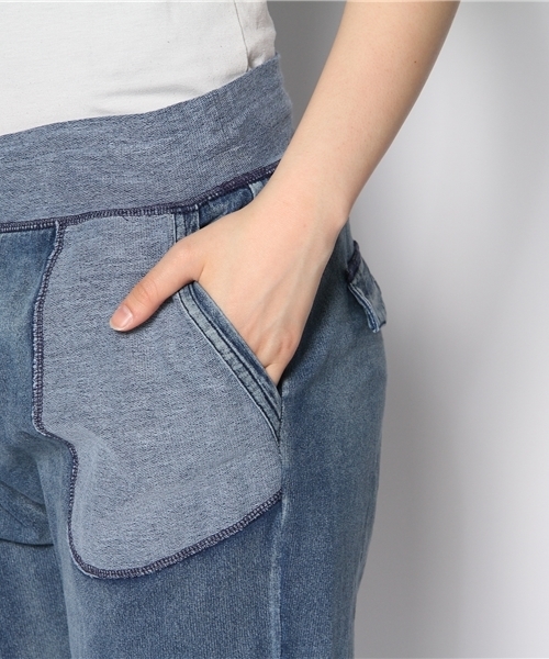 CORTES WORKS（コルテスワークス）の「DENIM スエットパンツ（その他パンツ・レディース・グレー/ブルー・36/38）」の6枚目の写真