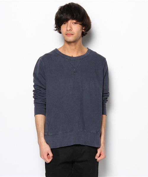 CIAOPANIC（チャオパニック）の「【Ciaopanic VINTAGE】ダメージスウェット（スウェット・メンズ・アイボリー/ネイビー/ピンク/サックスブルー・MEDIUM/LARGE）」の3枚目の写真