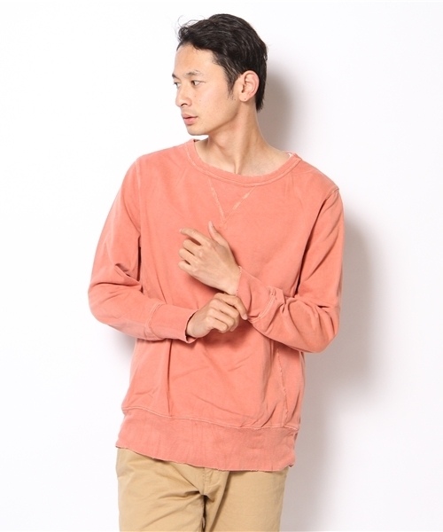 CIAOPANIC（チャオパニック）の「【Ciaopanic VINTAGE】ダメージスウェット（スウェット・メンズ・アイボリー/ネイビー/ピンク/サックスブルー・MEDIUM/LARGE）」の4枚目の写真