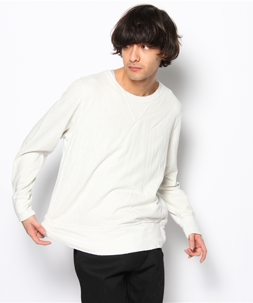 CIAOPANIC（チャオパニック）の「【Ciaopanic VINTAGE】ダメージスウェット（スウェット・メンズ・アイボリー/ネイビー/ピンク/サックスブルー・MEDIUM/LARGE）」の2枚目の写真