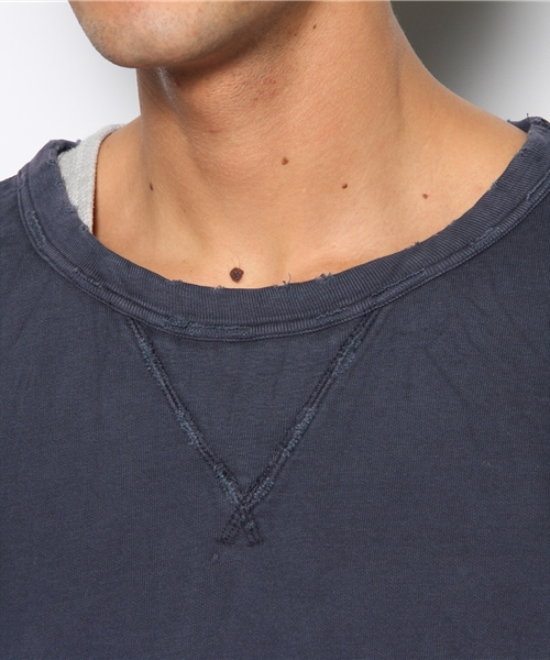 CIAOPANIC（チャオパニック）の「【Ciaopanic VINTAGE】ダメージスウェット（スウェット・メンズ・アイボリー/ネイビー/ピンク/サックスブルー・MEDIUM/LARGE）」の7枚目の写真