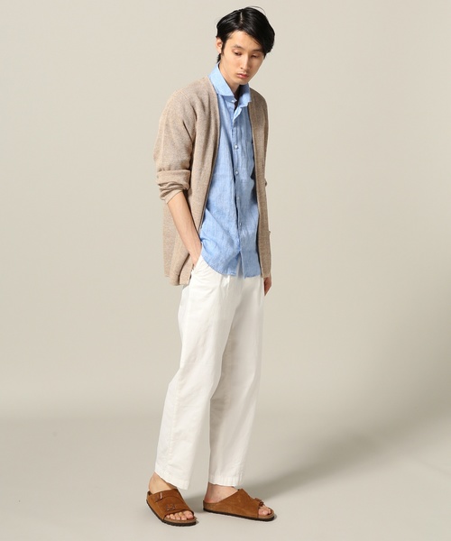 JOINT WORKS(ジョイントワークス)の「リネンムジ7/S(シャツ/ブラウス・メンズ・ホワイト/ネイビー/サックスブルー/ピンク・SMALL/MEDIUM/LARGE)」の5枚目の写真