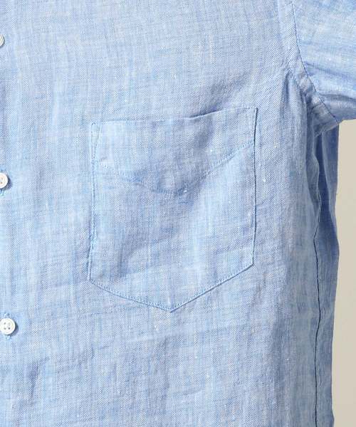JOINT WORKS(ジョイントワークス)の「リネンムジ7/S(シャツ/ブラウス・メンズ・ホワイト/ネイビー/サックスブルー/ピンク・SMALL/MEDIUM/LARGE)」の9枚目の写真