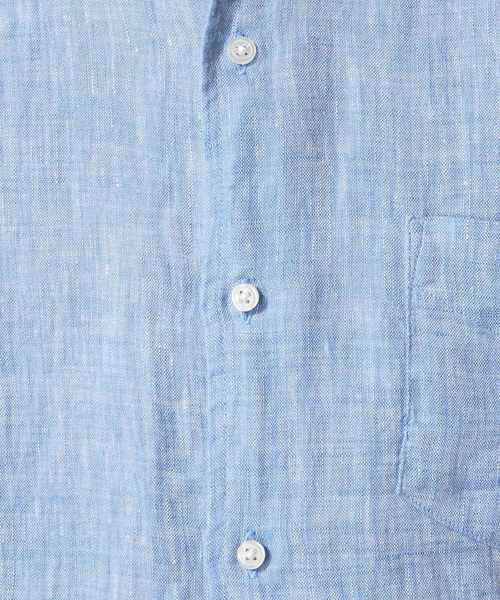 JOINT WORKS(ジョイントワークス)の「リネンムジ7/S(シャツ/ブラウス・メンズ・ホワイト/ネイビー/サックスブルー/ピンク・SMALL/MEDIUM/LARGE)」の11枚目の写真