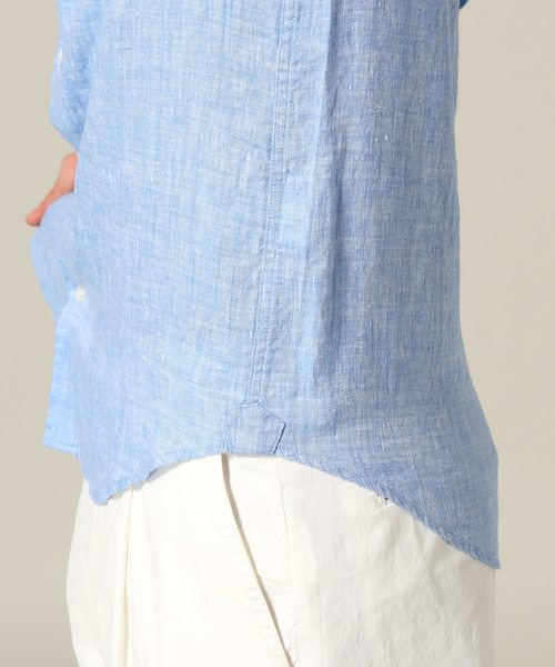 JOINT WORKS(ジョイントワークス)の「リネンムジ7/S(シャツ/ブラウス・メンズ・ホワイト/ネイビー/サックスブルー/ピンク・SMALL/MEDIUM/LARGE)」の12枚目の写真