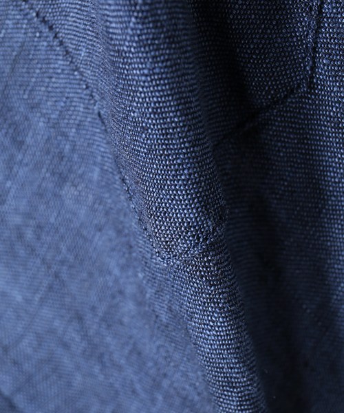 JOINT WORKS(ジョイントワークス)の「リネンムジ7/S(シャツ/ブラウス・メンズ・ホワイト/ネイビー/サックスブルー/ピンク・SMALL/MEDIUM/LARGE)」の15枚目の写真