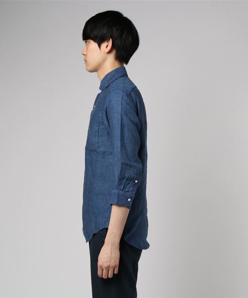 JOINT WORKS(ジョイントワークス)の「リネンムジ7/S(シャツ/ブラウス・メンズ・ホワイト/ネイビー/サックスブルー/ピンク・SMALL/MEDIUM/LARGE)」の19枚目の写真