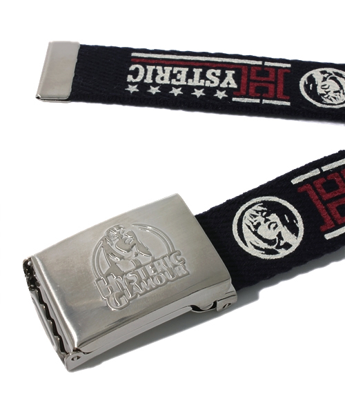 HYSTERIC GLAMOUR（ヒステリックグラマー）の「MOTOR COMPANY pt テープベルト（ベルト・メンズ・ホワイト系その他/ネイビー・FREE）」の3枚目の写真