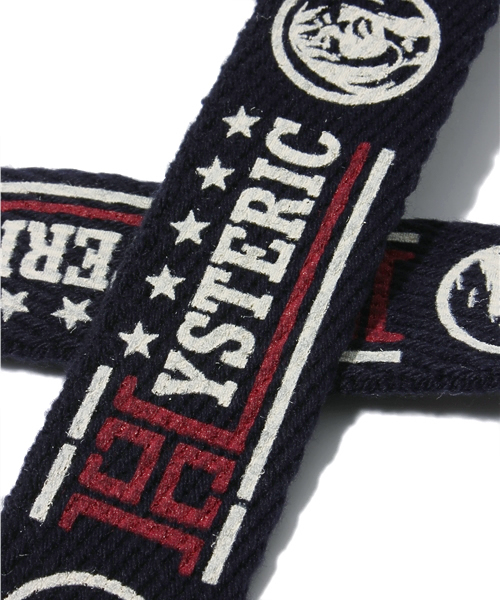 HYSTERIC GLAMOUR（ヒステリックグラマー）の「MOTOR COMPANY pt テープベルト（ベルト・メンズ・ホワイト系その他/ネイビー・FREE）」の4枚目の写真