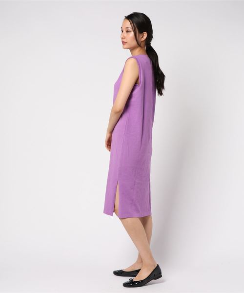 archives（アルシーヴ）の「スリーブレスワンピース（ワンピース・レディース・ブラック/パープル/オフホワイト・MEDIUM）」の4枚目の写真