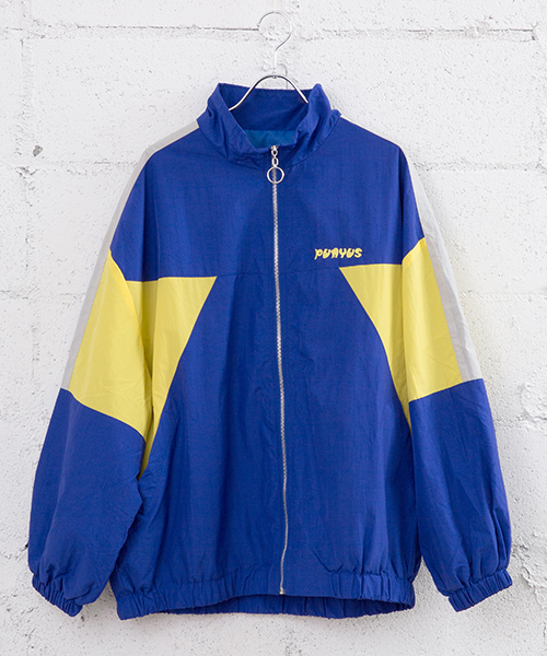 PUNYUS（プニュズ）の「切り替えナイロンジャケット（ナイロンジャケット・レディース・ブラック/ピンク/ブルー・4/3）」の2枚目の写真