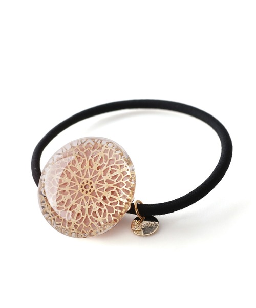 ANEMONE（アネモネ）の「透かしレースモチーフを閉じ込めたクリアヘアゴム（ヘアゴム・レディース・ブルー/ミント/オレンジ/イエロー・FREE）」の7枚目の写真