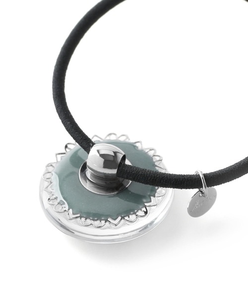 ANEMONE（アネモネ）の「透かしレースモチーフを閉じ込めたクリアヘアゴム（ヘアゴム・レディース・ブルー/ミント/オレンジ/イエロー・FREE）」の9枚目の写真