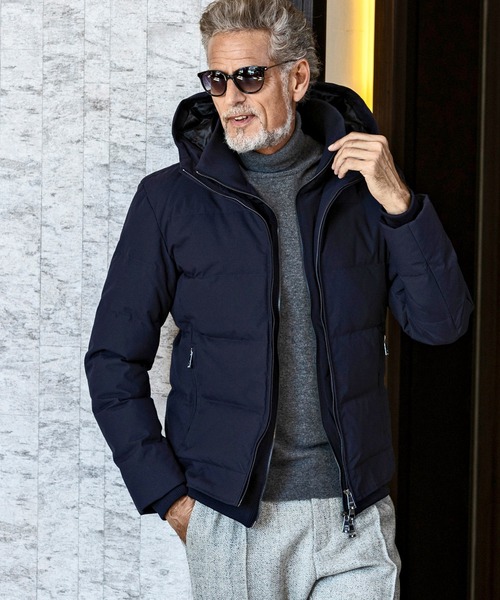 AKM エイケイエム メンズ ダウンジャケット カーキ ぽかぽか 登山 冬 AKM Contemporary（エイケイエムコンテンポラリー） ダウンジャケット