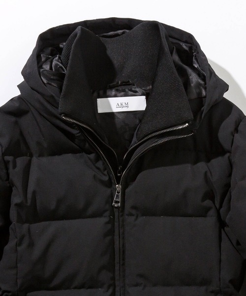 AKM Contemporary（エイケイエムコンテンポラリー）の「【WEB・直営店限定】AKM Contemporary(エイケイエムコンテンポラリー)スタンドネック レイヤード ダウンジャケット(保温性/防風性)（ダウンジャケット/コート・メンズ・ブラック/ネイビー/カーキ・SMALL/MEDIUM/LARGE/X-LARGE/XX-LARGE）」の5枚目の写真