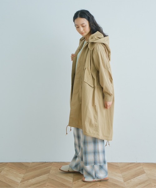 定価4万 kha:ki カーキ コットン×ナイロン硫化ウェザーミリタリー